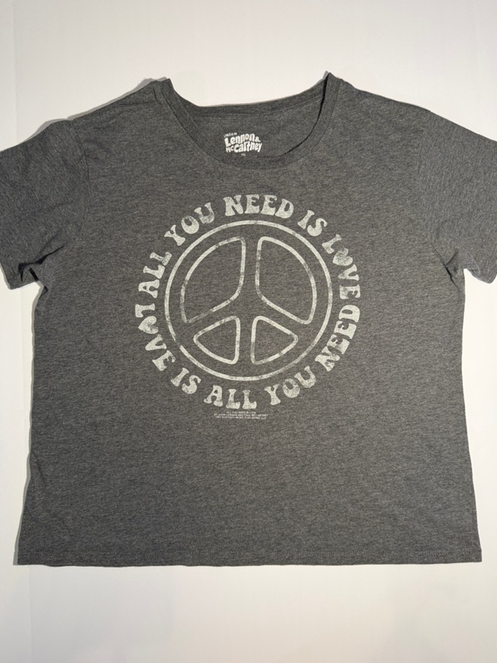 Charcoal 'All You Need Is Love' Graphic Tee